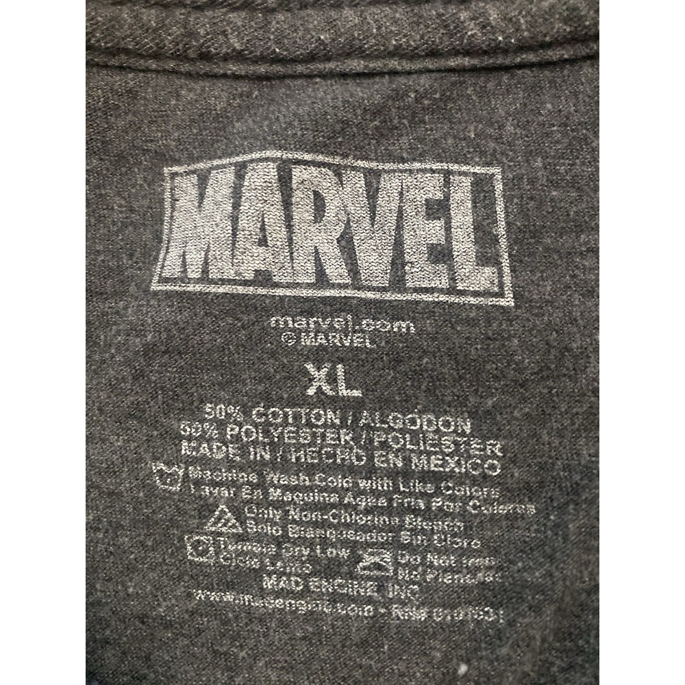 Marvel X-Men Men's T Shirt Sz XL Charcoal Grey Wolverine Cyclops Iceman Comics‎ - Picture 3 of 4